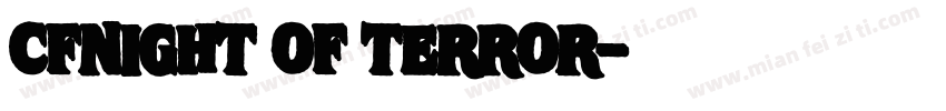 cfnight of terror字体转换